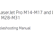 惠普 HP Laserjet M14 M15 M16 M17 M28 M29 M30 M31英文维修手册