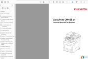 富士施乐 DocuPrint DP CM405 df 一体机英文维修手册