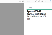 施乐Apeos C5240,ApeosPrint C5240_中文维修手册_V1.0