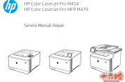 惠普M454,M479dn,nw,fnw故障代码维修手册+故障排除手册