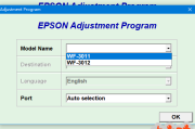 爱普生EPSON WF-3012,WF-3011废墨清零软件