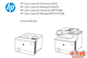 惠普M455,E45028,M480,E47528英文维修手册+故障错误代码维修手册