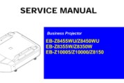 爱普生投影仪EB-Z8455WU/Z8450WU,EB-Z8355W/Z10000/Z8150英文维修手册